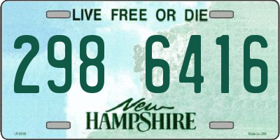 NH license plate 2986416