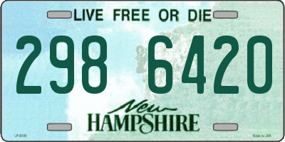 NH license plate 2986420