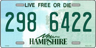 NH license plate 2986422