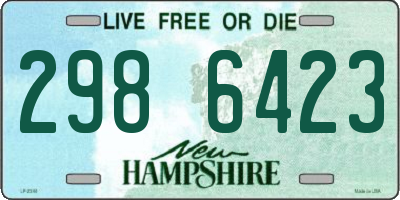 NH license plate 2986423