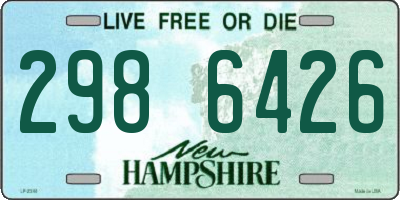 NH license plate 2986426