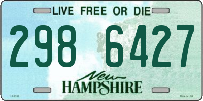 NH license plate 2986427