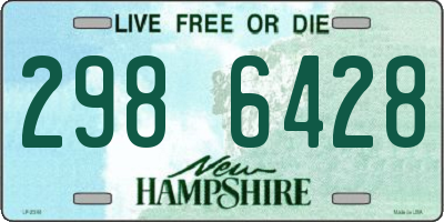 NH license plate 2986428
