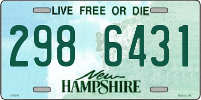 NH license plate 2986431
