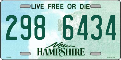 NH license plate 2986434