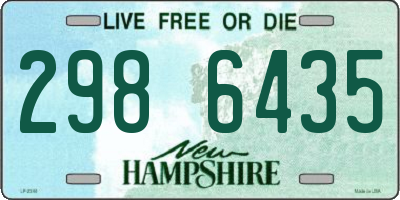 NH license plate 2986435