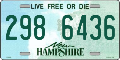 NH license plate 2986436