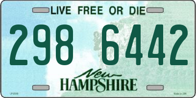 NH license plate 2986442