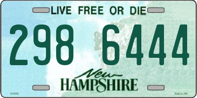 NH license plate 2986444