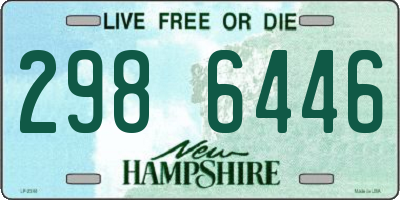 NH license plate 2986446