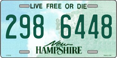 NH license plate 2986448