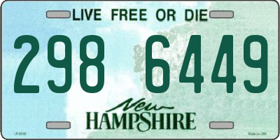 NH license plate 2986449