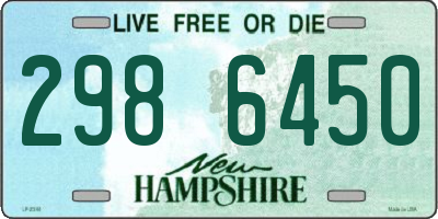 NH license plate 2986450