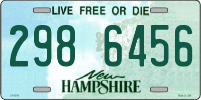 NH license plate 2986456
