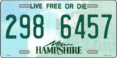 NH license plate 2986457