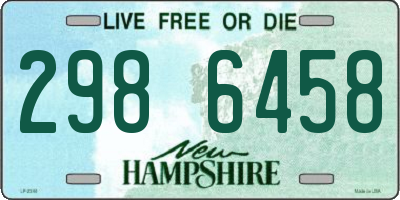 NH license plate 2986458