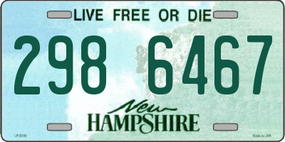 NH license plate 2986467