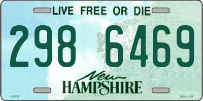 NH license plate 2986469