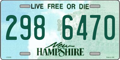 NH license plate 2986470