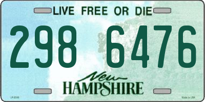 NH license plate 2986476