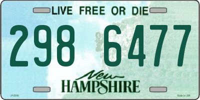 NH license plate 2986477