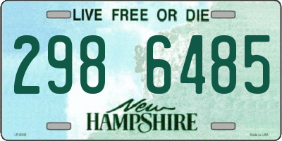 NH license plate 2986485