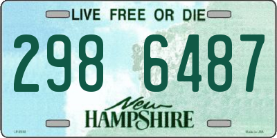 NH license plate 2986487