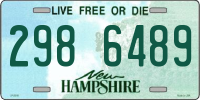 NH license plate 2986489
