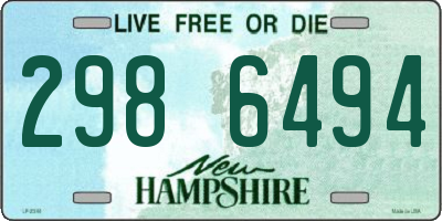NH license plate 2986494