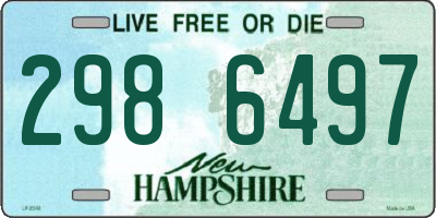 NH license plate 2986497