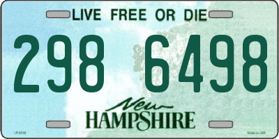 NH license plate 2986498