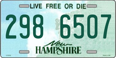 NH license plate 2986507