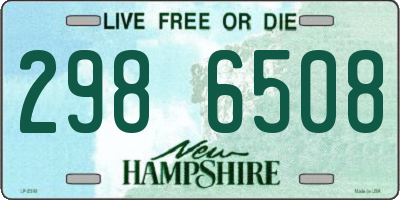 NH license plate 2986508