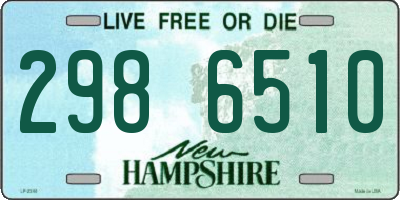 NH license plate 2986510