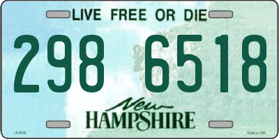 NH license plate 2986518