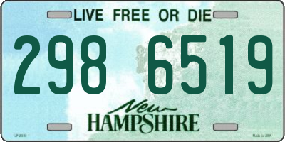 NH license plate 2986519