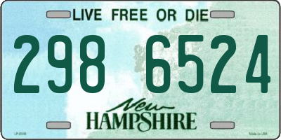 NH license plate 2986524