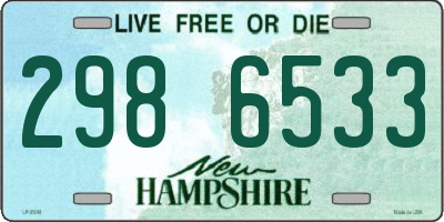 NH license plate 2986533