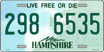 NH license plate 2986535