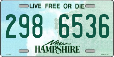 NH license plate 2986536