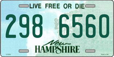 NH license plate 2986560