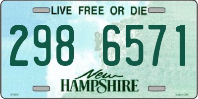 NH license plate 2986571