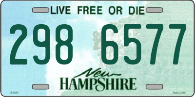 NH license plate 2986577