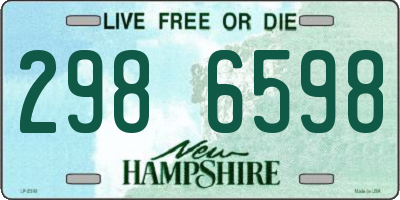 NH license plate 2986598
