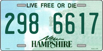 NH license plate 2986617
