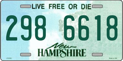NH license plate 2986618