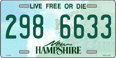 NH license plate 2986633