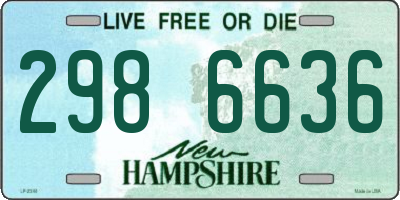 NH license plate 2986636
