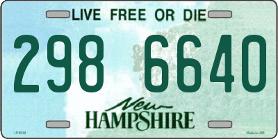 NH license plate 2986640