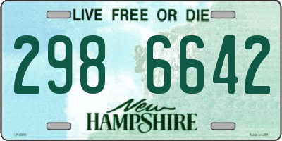 NH license plate 2986642